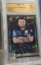 Panini PDC Darts World Championship 2024 Josh Rock Cracked ICE Grade 9 Mint