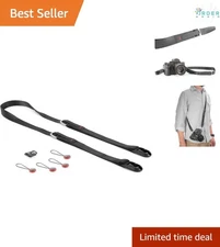 Leash Camera Strap Leather 33-57in Versatile Adjustable Neck Shoulder Tether