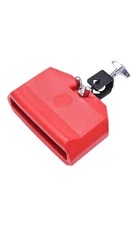 5" Jam Block, Red Plastic Musical Percussion Block Adjustable Mounting Bracket