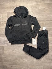 Nike Air Jordan Youth Set Boy Hoodie Jacket PANTS Tracksuit 2pc Size 10 New