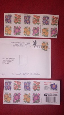 ON SALE NOW  - 20 Mountain Flora First Class Forever Stamps Wedding Booklet