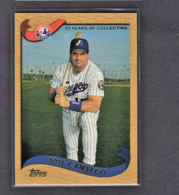 2002 TOPPS GOLD FOIL PARALLEL MISSING SERIAL 435 JOSE CANSECO EXPO NEVER SEEN NM
