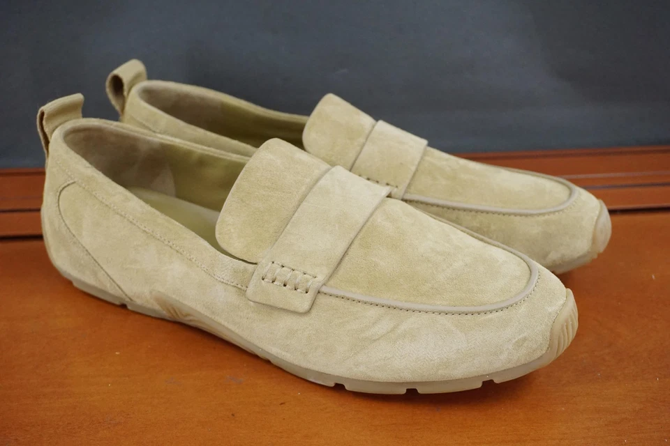 VINCO Zapatos Mujer Talla 8.5 Beige Gamuza Mocasines Sin Cordones Conducción Sin usar, en caja Comodidad Foto 3 de 4