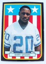 Barry Sanders,  Promo Card, Detroit Lions 