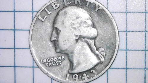 1943-S Washington Quarter - Exact Coin Photographed