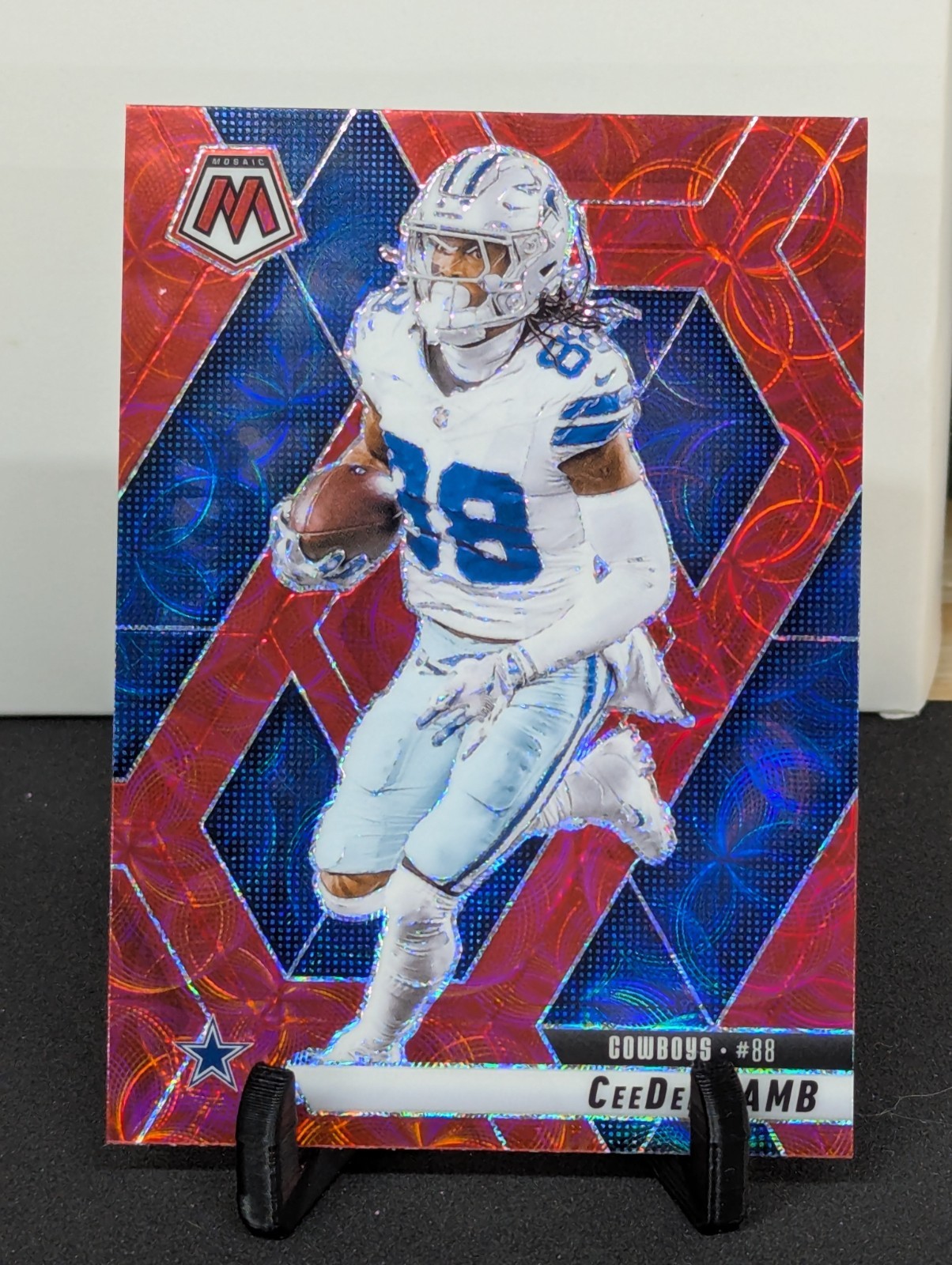 CeeDee Lamb Panini Mosaic 2025 #209 Red Scope Prizm Dallas Cowboys