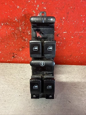 Bouton interrupteur commande lève vitre Avant Gauche Golf 4 / 5 Porte 1J4959857B - Photo 1/3