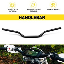 28mm Tapered Black Steel Motocross Handlebars For Honda BMW Street Off Road UK