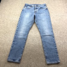 Levis 501 Jeans Womens 27 Blue Medium Wash High Rise Skinny Premium Denim 27x28
