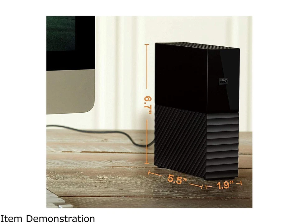 WD My Book 16TB USB 3.0, Micro-B External Desktop Hard Drive WDBBGB0160HBK-NESN - Image 3 of 4