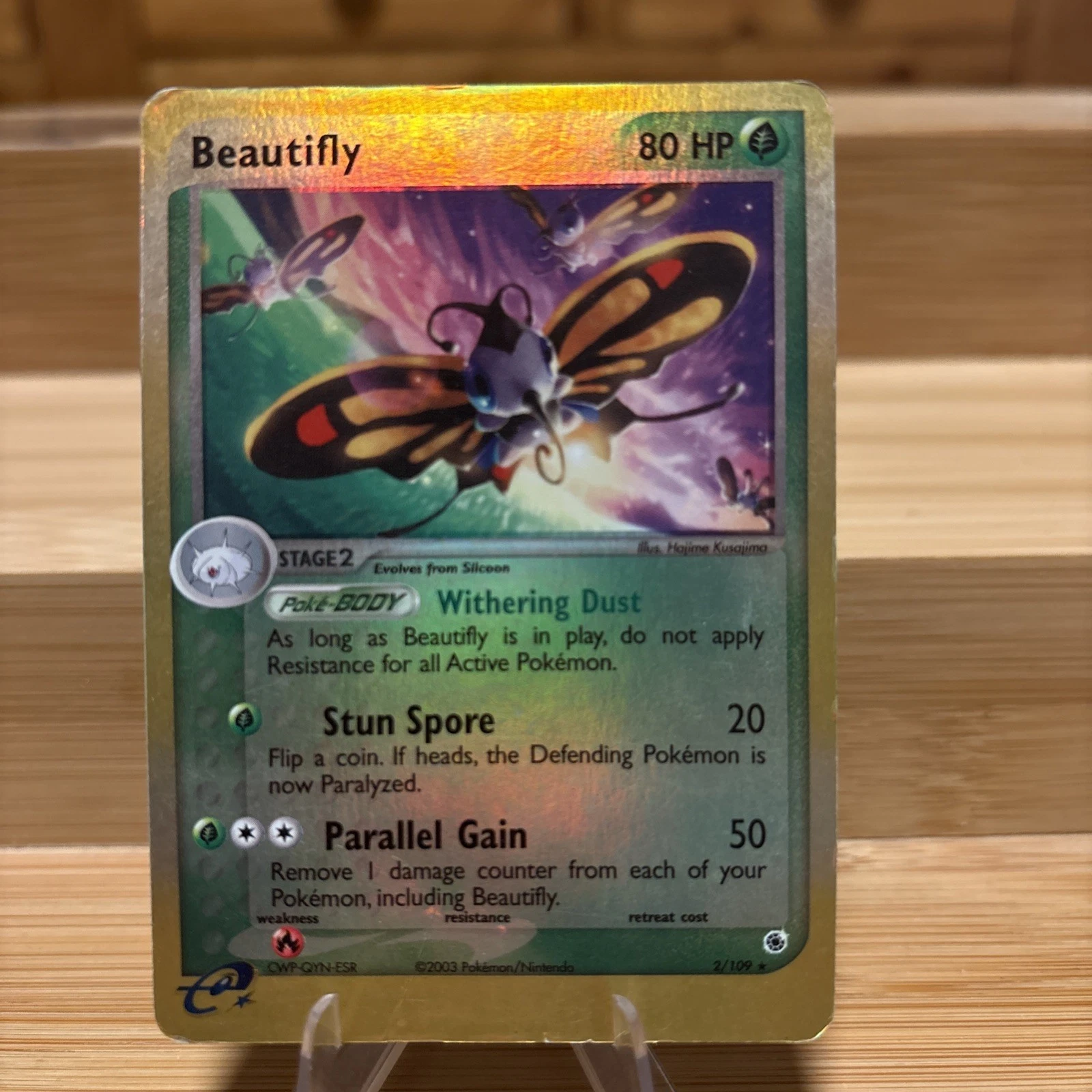 Pokemon Card - Beautifly Ruby & Sapphire 2/109 Holo Reverse Holo Rare