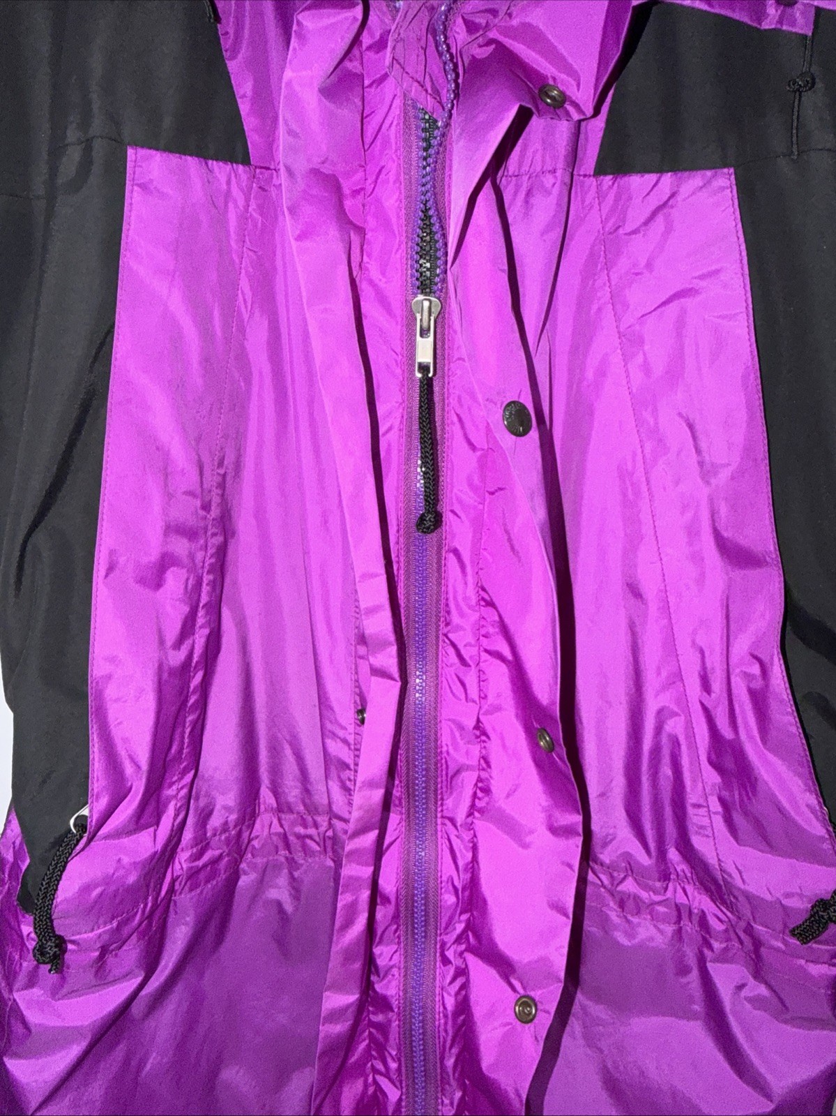 Vintage 90s Womens North Face Mountain Purple Black  Parka Goretex Jacket Small thumbnail 12