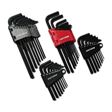 Craftsman Allen Hex Key Set 44 Piece Metric Standard SAE Short / Long Arm