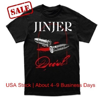 Jinjer Band T-Shirt Black 100% Cotton Crew Neck Short Sleeve S-4XL