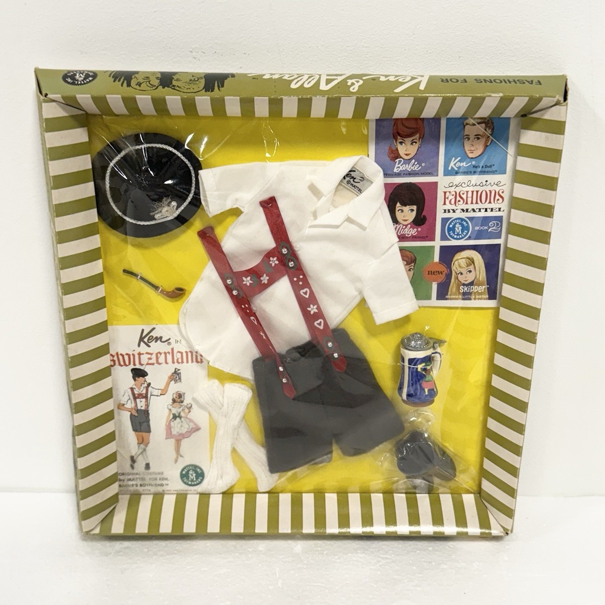 Ken In Switzerland 1964 Sealed Box Vintage Mattel Fashions Allan