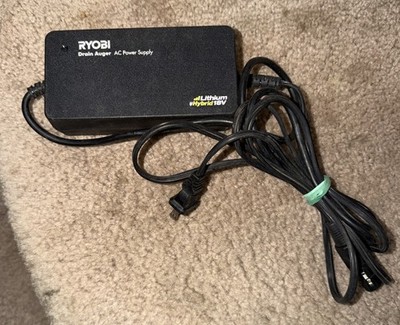 Ryobi P4002PS OEM AC Power Supply for 18v Lithium-Ion Hybrid Drain Auger -Tested