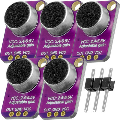 5 x -MAX4466 Elektret Mikrofon Amplifier Breakout Sensor