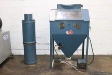 36" W 24" H Trinco 36/BP, WITH DUST COLLECTOR BLAST CLEANER, 36"W x 24"D x 23"H