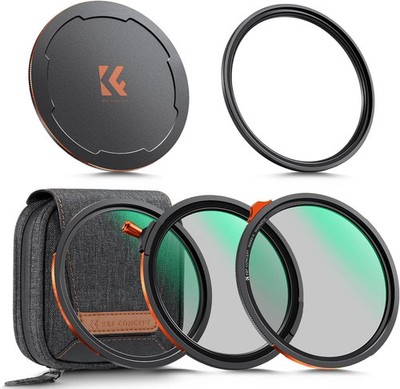 K&F CONCEPT 67/72/77/82mm Magnetic Filter Kit CPL &ND2-32 &Black Mist 1/4 Filter