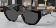 PRADA PR A09S 1AB5S0 Black Dark Grey 53 mm Women's Sunglasses