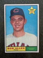 1961 Topps Baseball #452 Bob Allen Rookie Card. rookie card picture