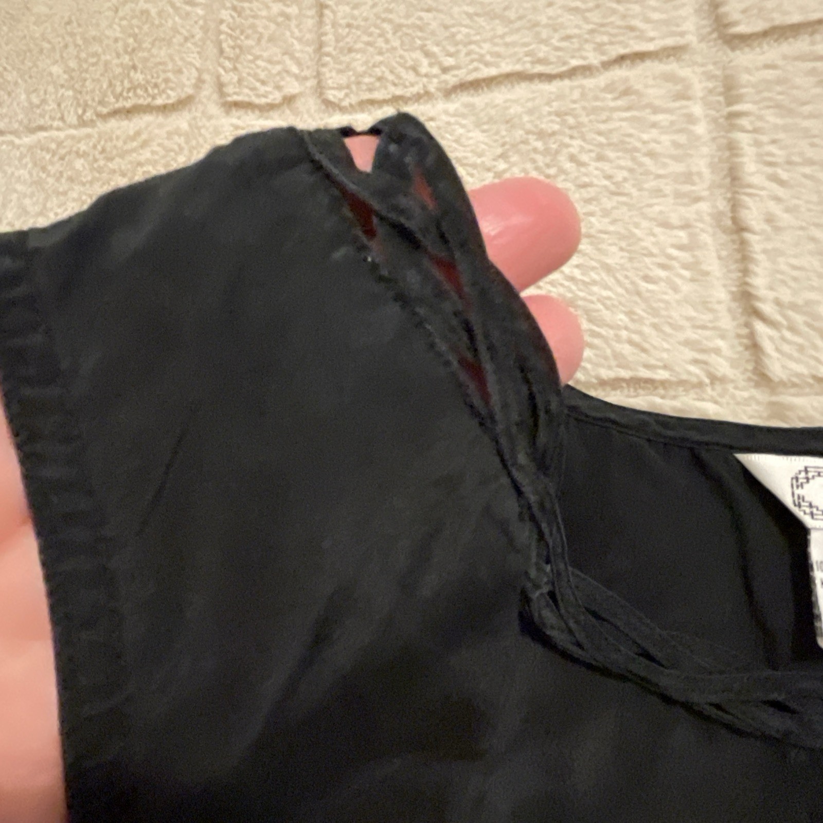 SILK LAND Tank Top L Shell Black Basic Career - image 5