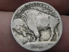 1913 D Buffalo Nickel 5 Cent Piece- Variety/Type 1, Mound, Denver, Good Details