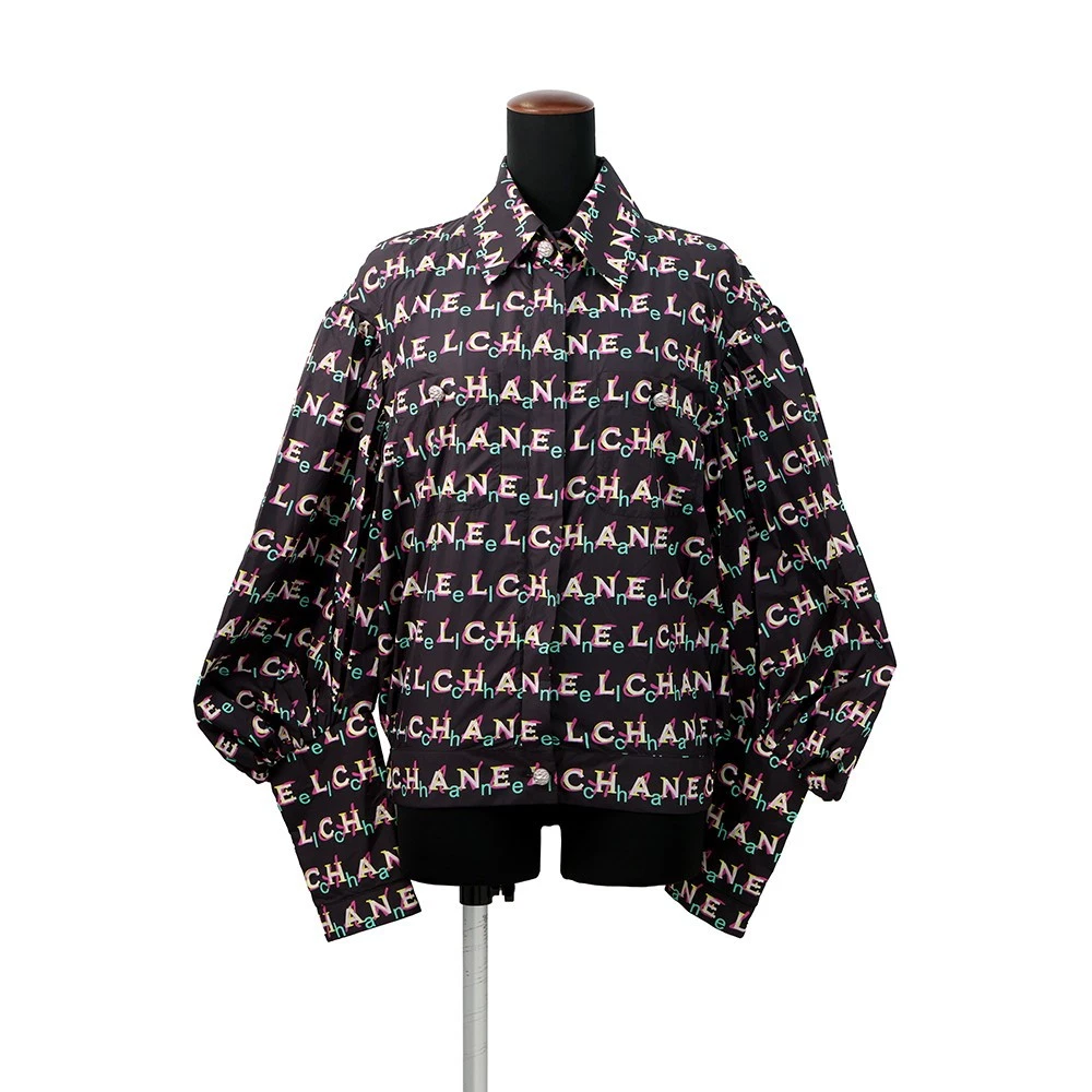 Chanel — CHANEL Zip Jacket Size 36 Polyamide100% Brown/Multicolor P60822-V46303-MF849