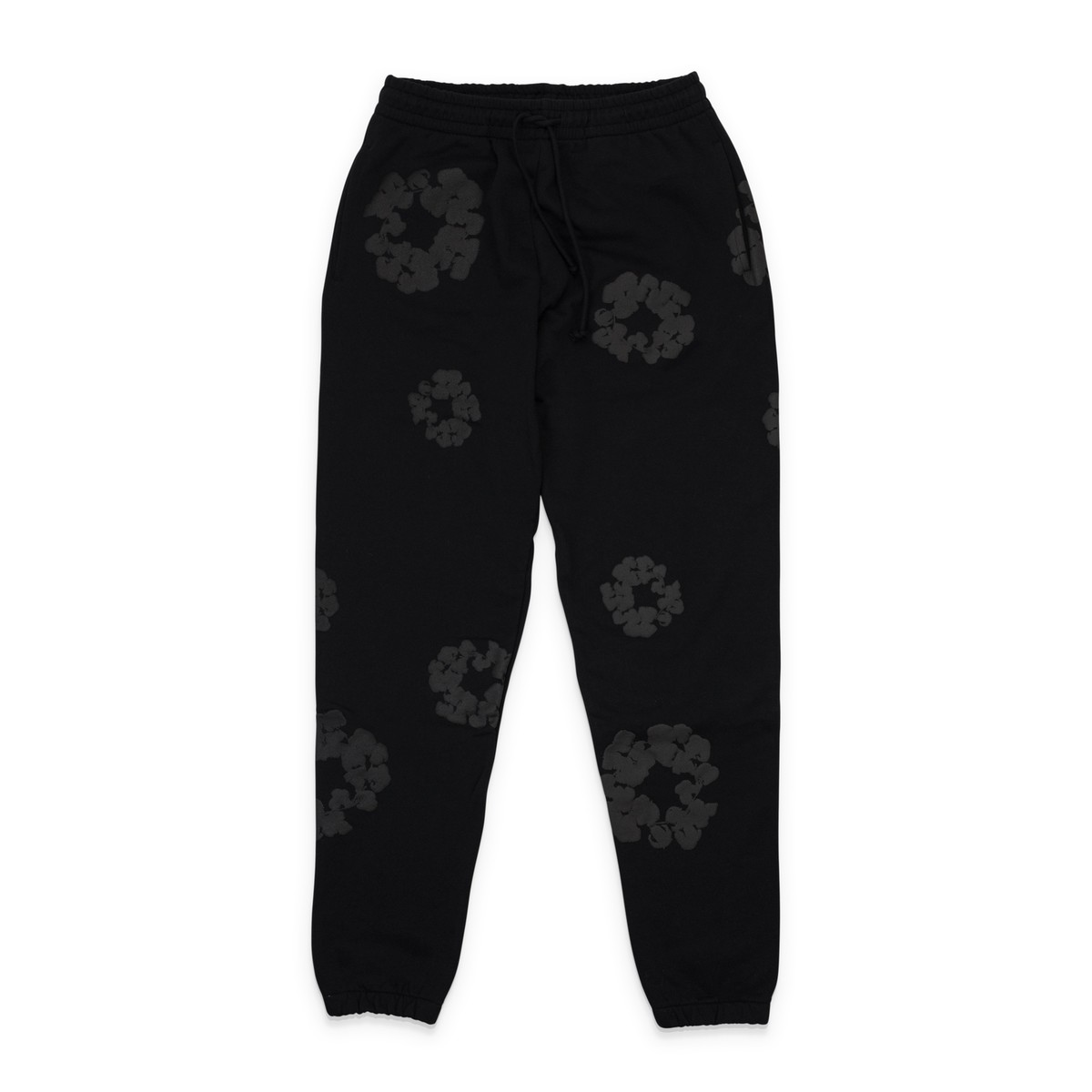 NWT DENIM TEARS BLACK WREATH PRINTED SWEATPANTS SIZE L $190 | eBay