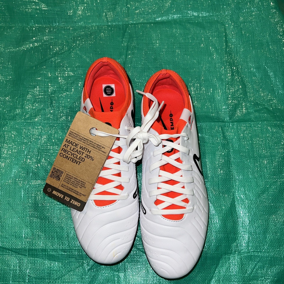 Nike Legend 10 Pro FG White Black Bright Crimson DV4333 100 Men's