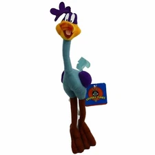 1997 WB New Old Stock NOS 12" Looney Tunes Road Runner Plush by Ace