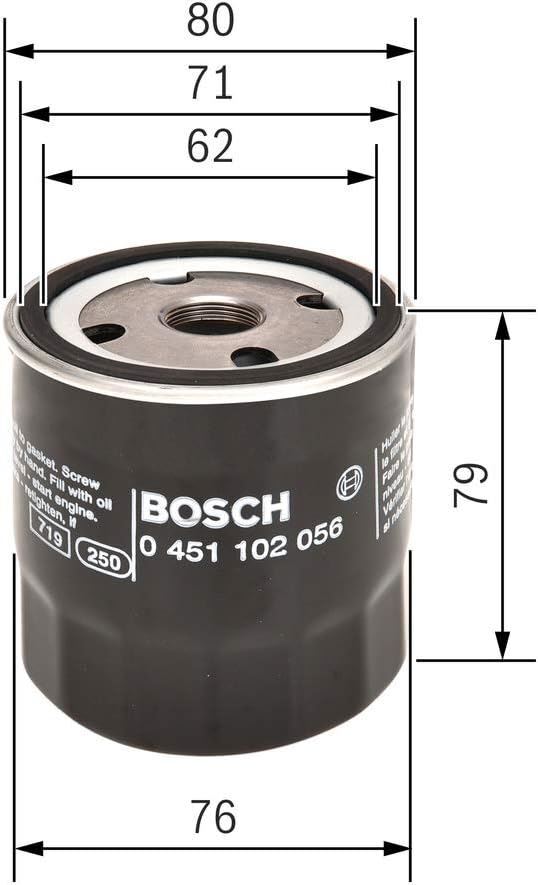 Bosch Premium Oil Filter P2056 0451102056 | eBay 