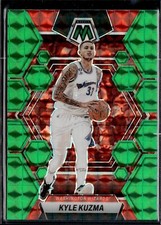 2022-23 Panini Mosaic #91 Kyle Kuzma Green Prizm Washington Wizards