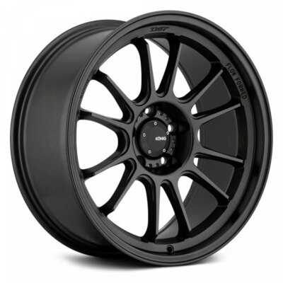 Konig Hypergram 17x9 +25 5x114.3 Matte Black (Set of 4)