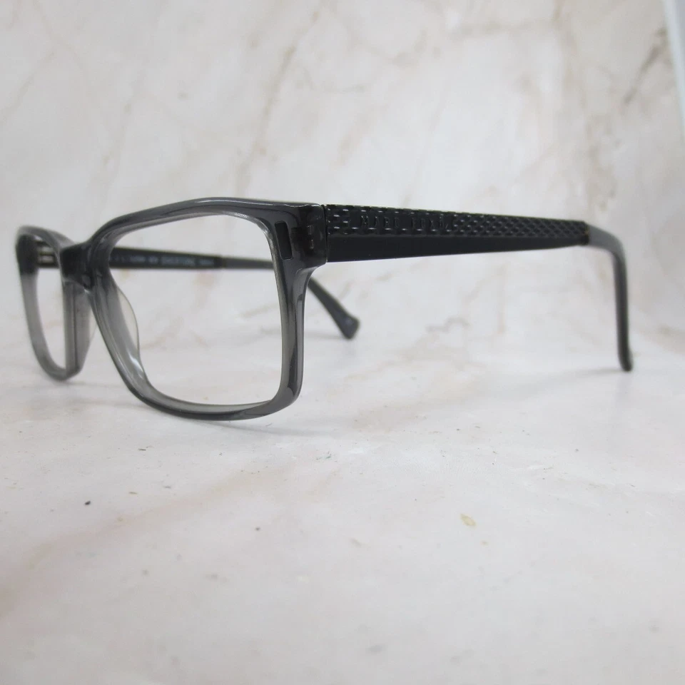 Marco de gafas Marc Ecko Overtone para hombre gris humo borde completo cuadrado 54-16-145 Foto 2 de 4