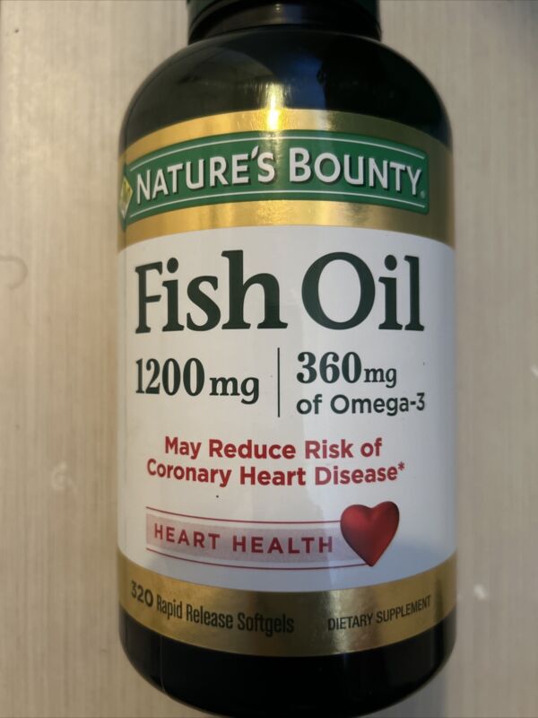 Fish Oil, 1,200 mg, 320 Rapid Release Softgels