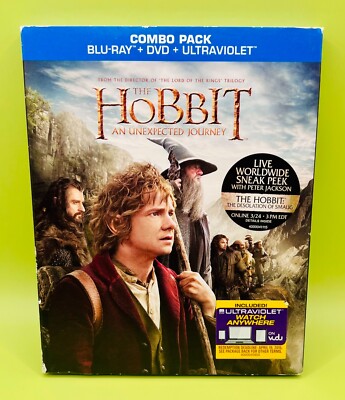 The Hobbit: An Unexpected Journey Combo Pack Blu-ray + DVD New & Sealed!