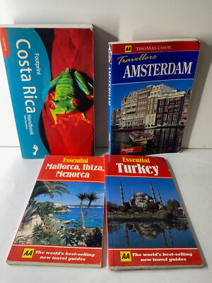 Bundle of 4 Travel Guides: Turkey Balearic Islands, Amsterdam and Costa Rica 