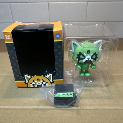 Loyal Subjects Aggretsuko Glow in the Dark 1/96 RARE Action Vinyls Mic & Amp