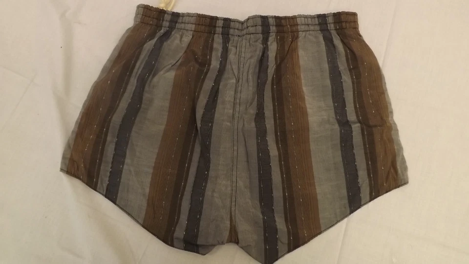 Vtg 60s NOS Swim Suit Sz M Very Cool Chromspun Acetate/Cotton Surf Shorts/Trunks - Image 3 of 4