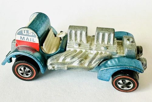 Hot Wheels Redline 1971 Special Delivery Light Blue US Mail Truck Toy Original