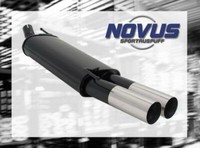 Novus Sportauspuff Gruppen 2X76Mm Rl-Design VW Golf VI 1.6TDI Mit Ausschnitt