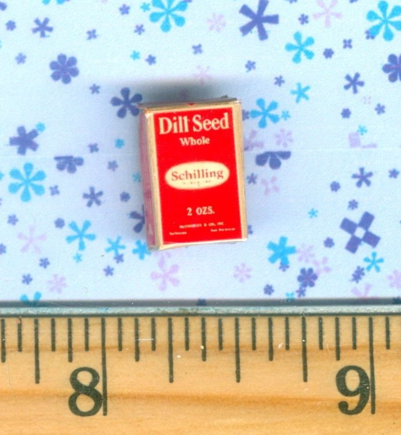Miniature Dill Seed Spice Box for Dollhouse Display
