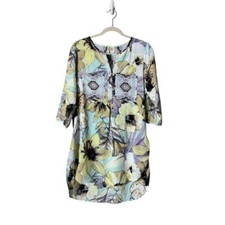 Anthropologie Fig & Flower Midi Dress Size S Fairycore Beachy Hawaii Floral