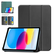 For iPad 10th Generation 10.9 Inch Case Magnetic Folio Leather Smart Cover Stand