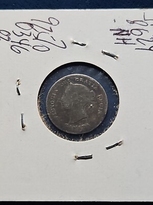 1881 CANADA Five Cents 5c CANADIAN Victoria SILVER KM #2 