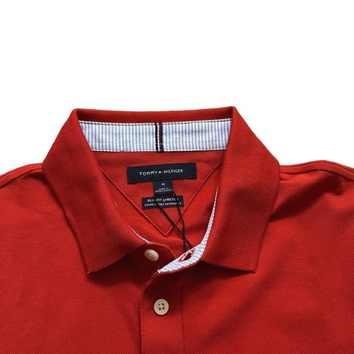 NWT Tommy Hilfiger Men's THFLEX Slim Fit Short Sleeve Mesh Polo Shirt 33 Colors - Picture 60 of 137