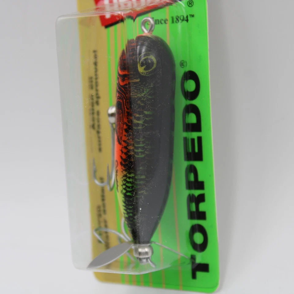 Señuelo de pesca Heddon Tiny Torpedo X0361LC natural percha superior NOS 2-1/2 pulgadas Foto 3 de 4