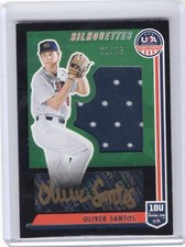 2022 Panini Stars & Stripes Silhouettes Auto /75 Relic Oliver Santos #SIL-OS RC