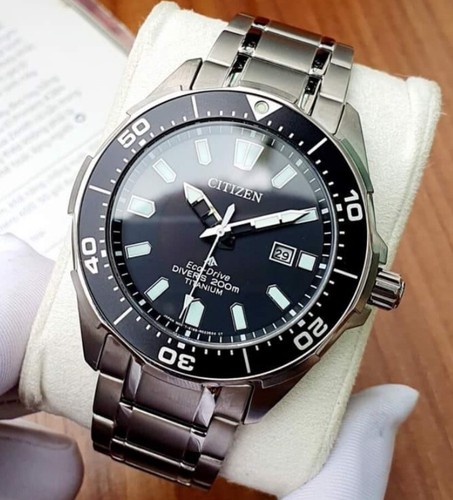Citizen Promaster Super Titanium Black Dial Diver Watch BN0200-56E - 第 1/8 張圖片